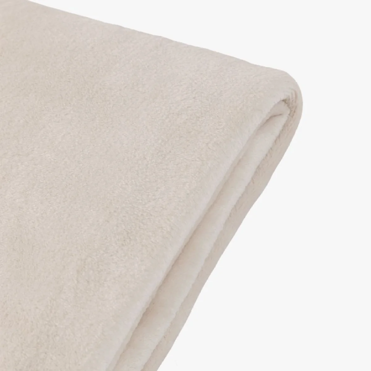 Comfort Flannel Fleece Throw in Ecru – image 5