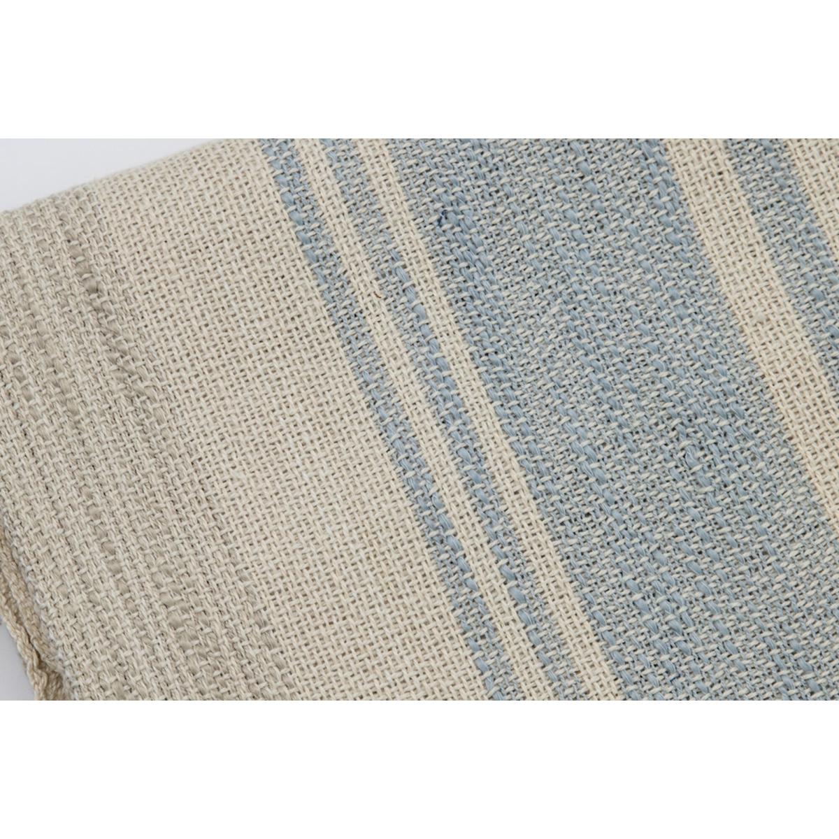 Snuggler Stripe Throw in Blue – image 3