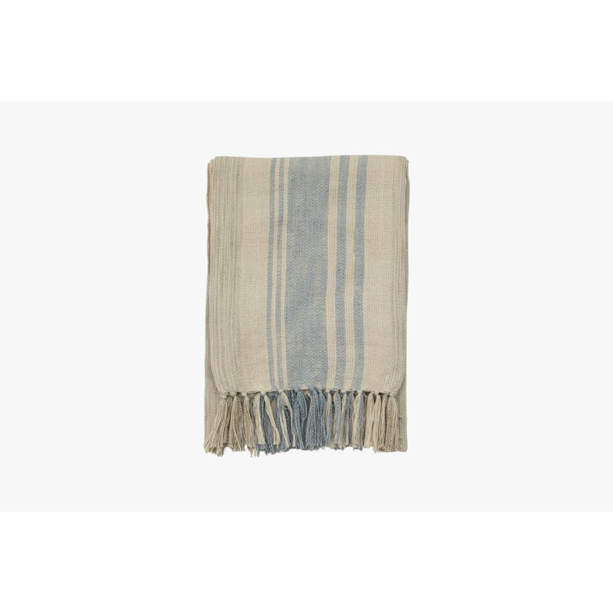 Snuggler Stripe Throw in Blue – image 4