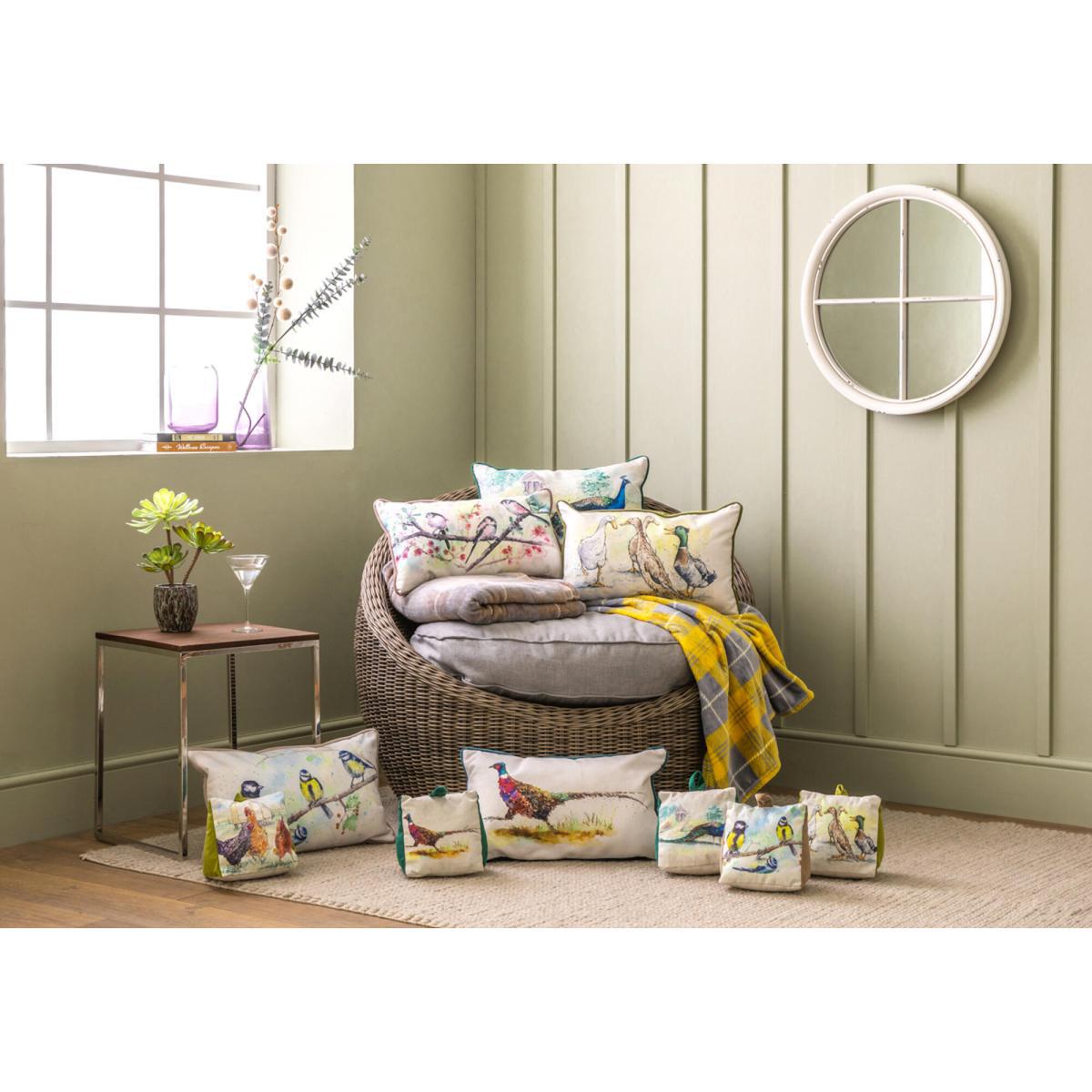 Jericho Checked Flannel Throw in Silver and Beige – image 2