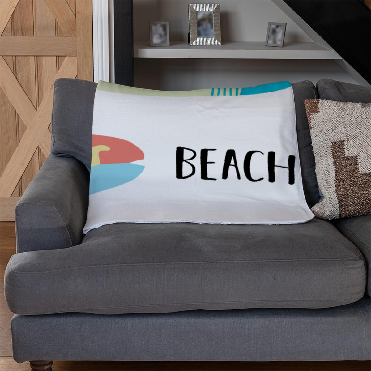 Sea Sand Surf Beach Blanket - Pink – image 3