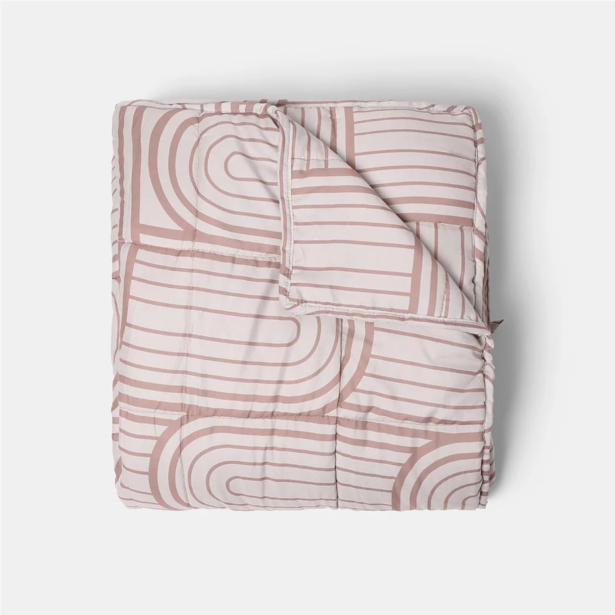 OHS Arches Print Supersoft Weighted Blanket - Natural – image 3