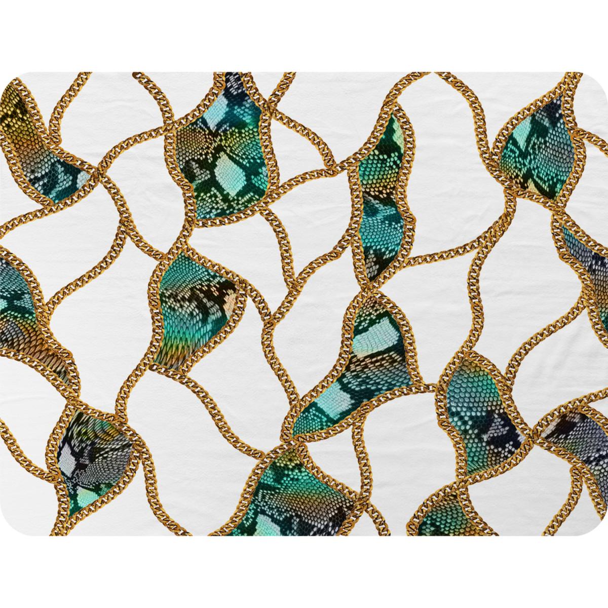 Chains  Snake Skin Blanket - Green – image 2