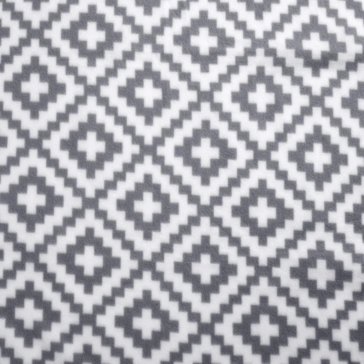 OHS Fleece Geometric Print Throw - Grey – image 1