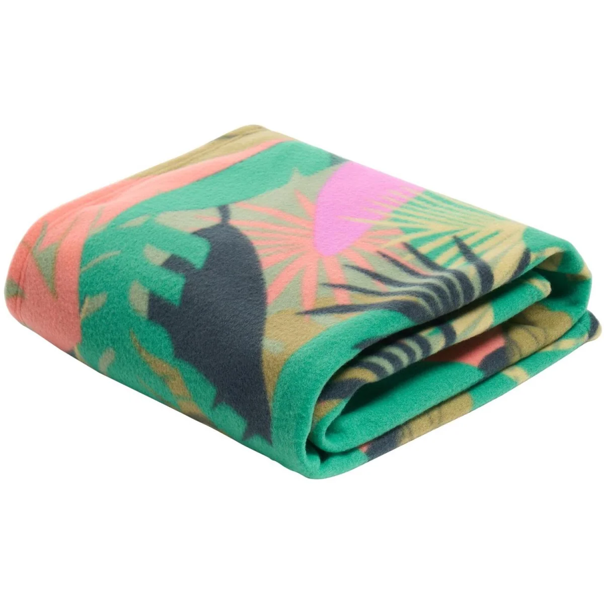 OHS Palm Print Fleece Throw - Green – image 5