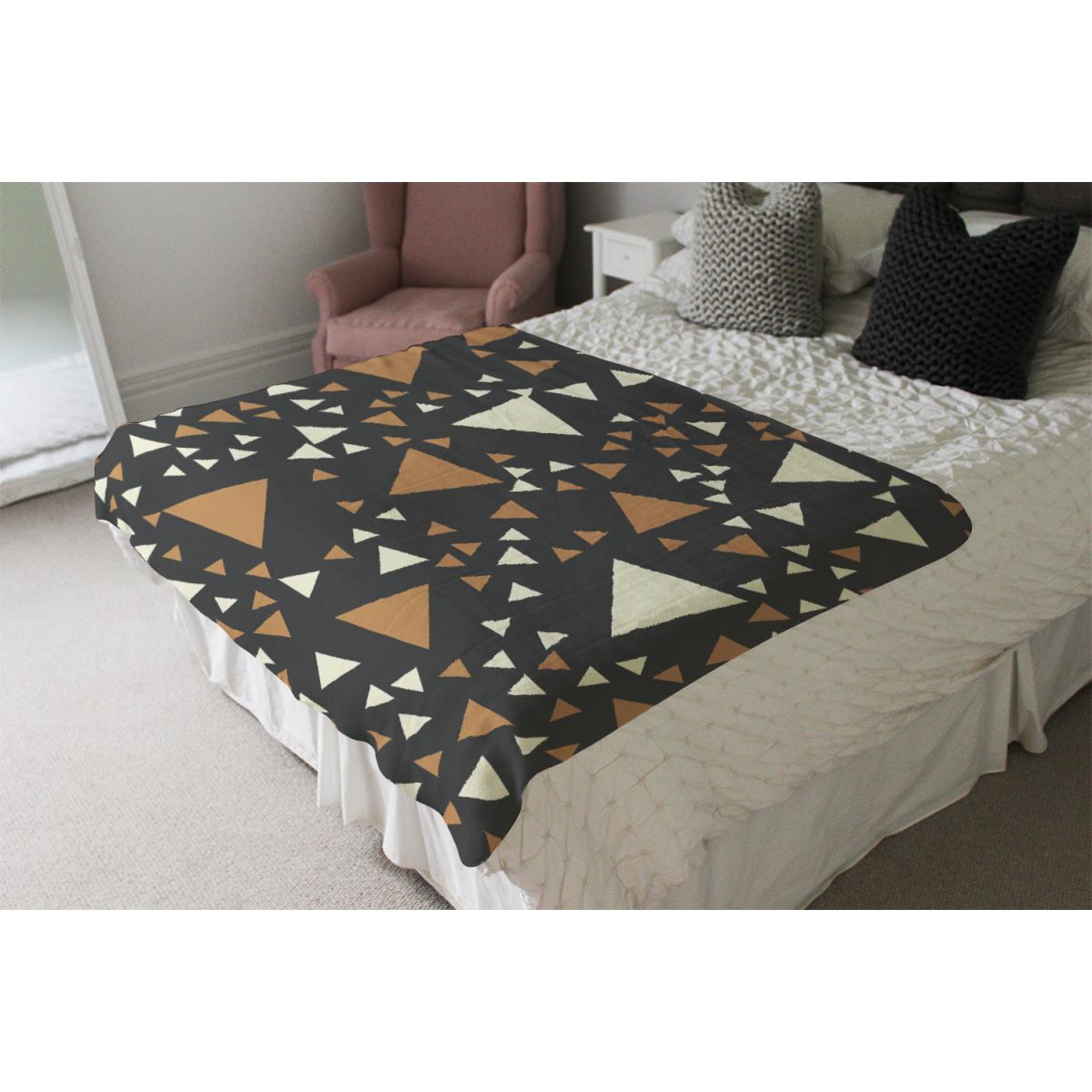 Triangles On Black Blanket - Black – image 3