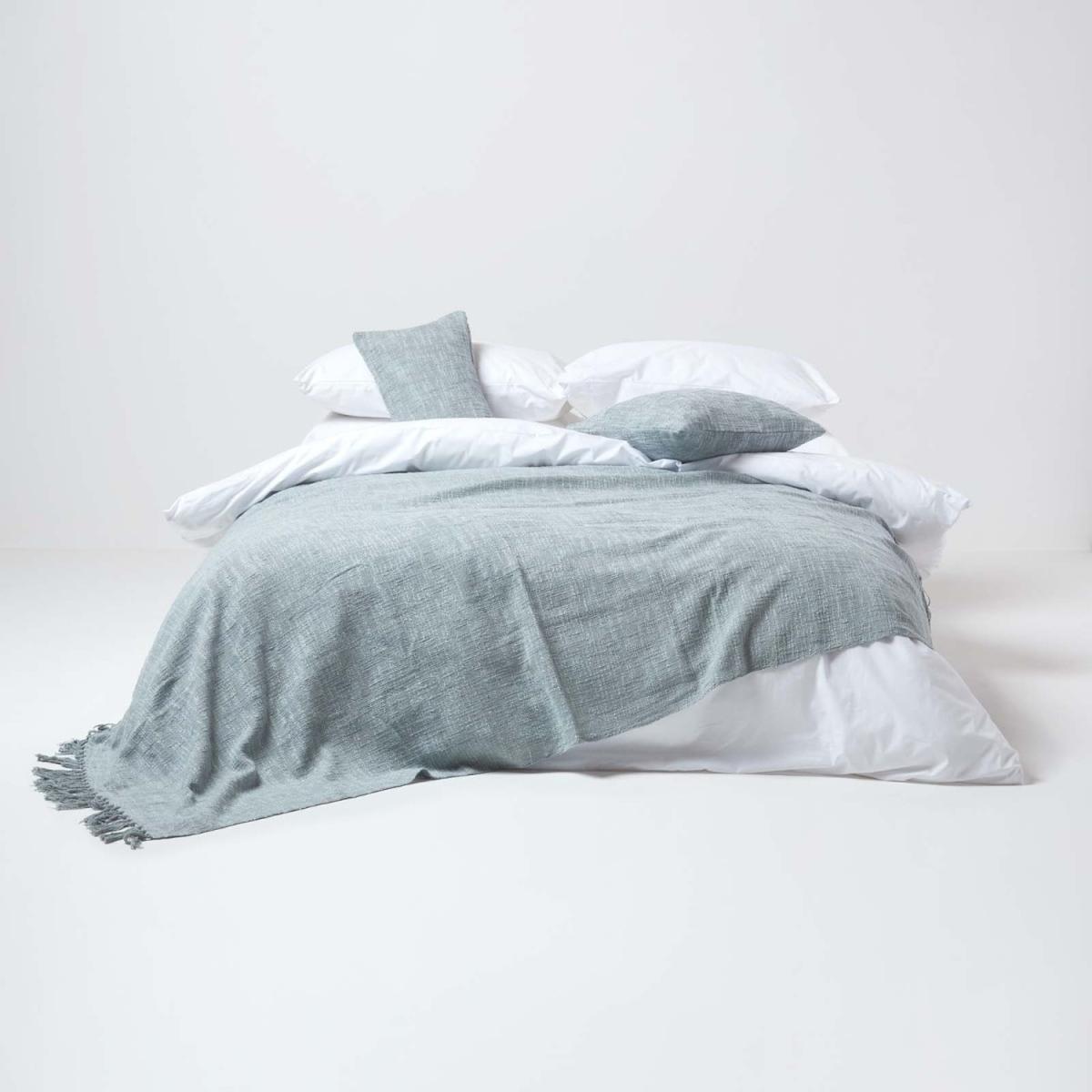 Nirvana Slub Cotton Grey Throw - Grey / Large – image 3