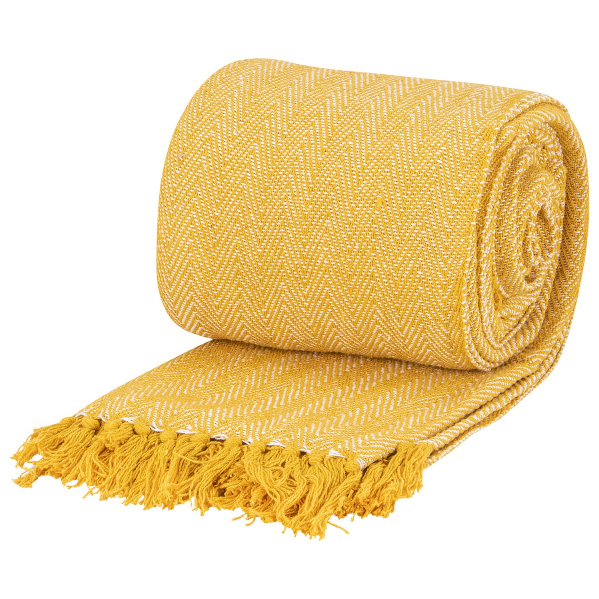 Extra Large Hamble Throw - Ochre – image 2