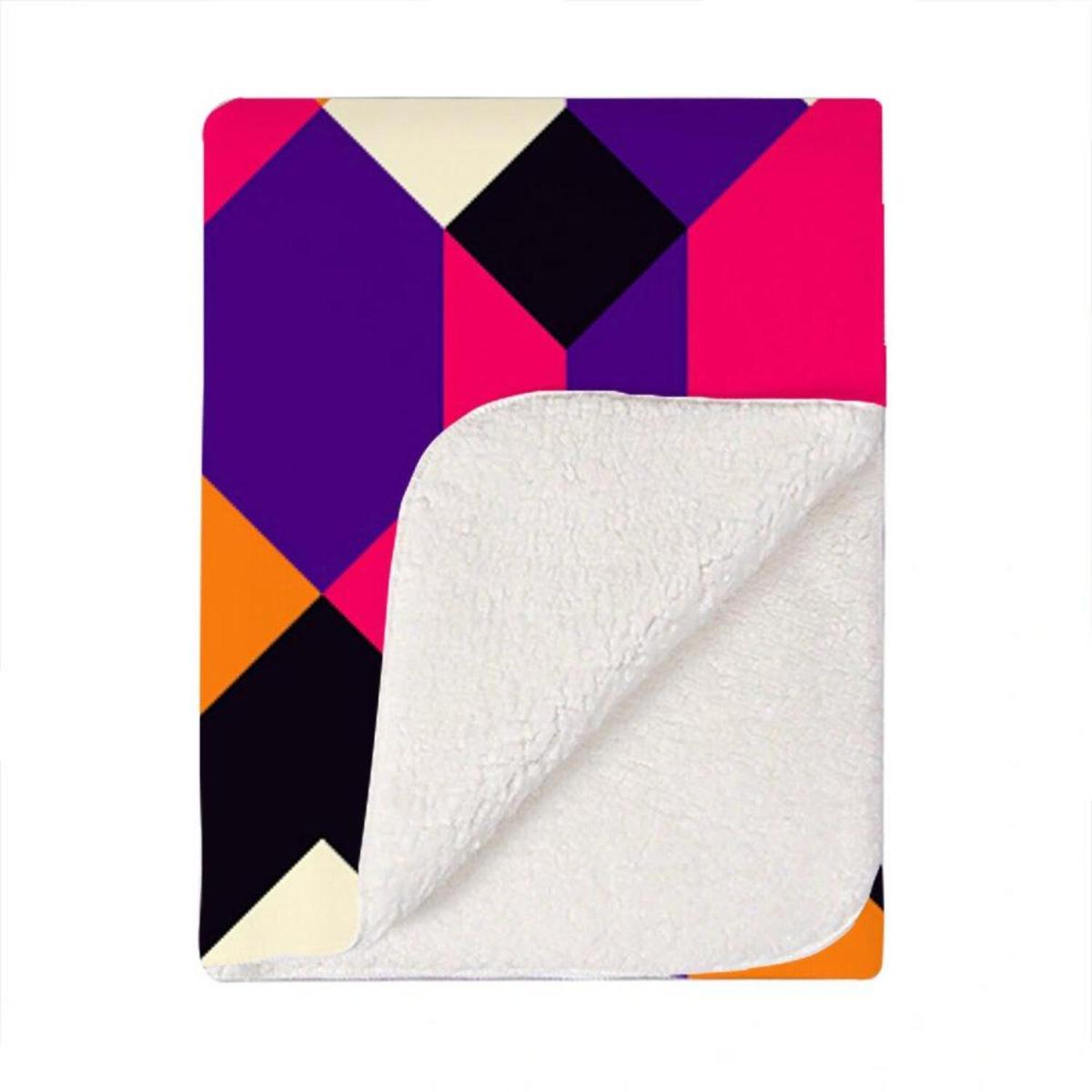 Coloured Abstract Pattern Blanket - Red – image 2