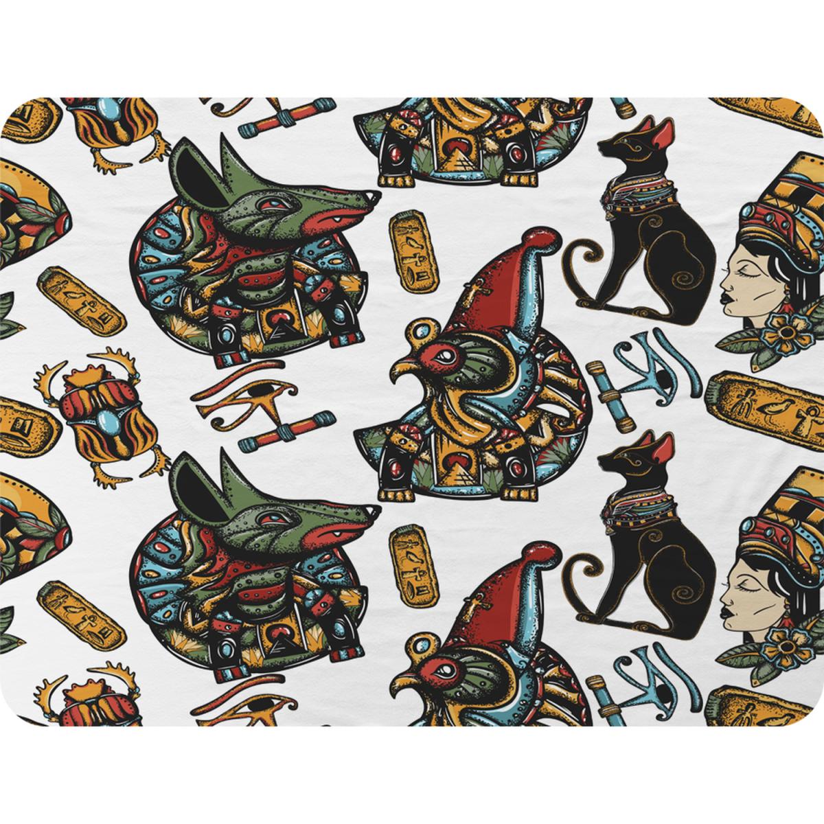Queen Cleopatra History Blanket - Black – image 2