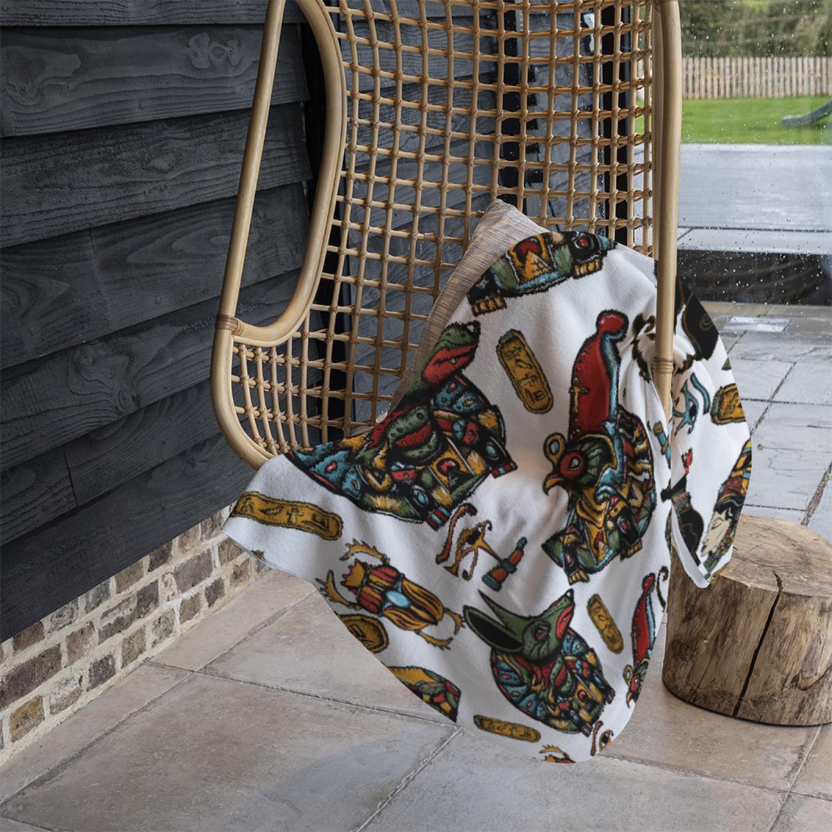 Queen Cleopatra History Blanket - Black – image 1