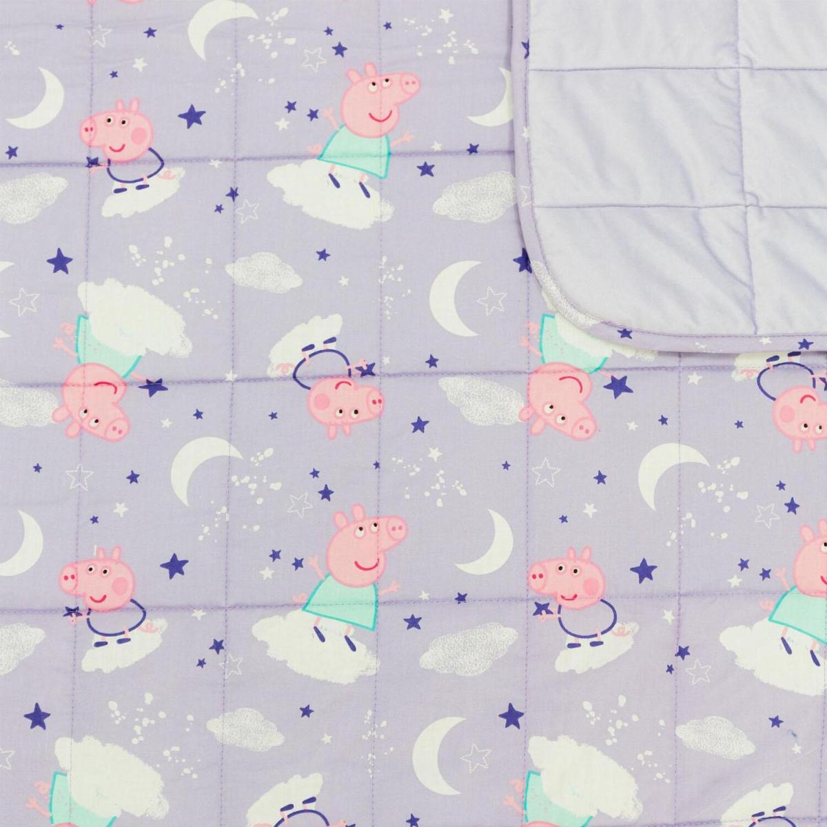 Peppa Pig Weighted Blanket Kids Childrens Throw - Pink – image 2