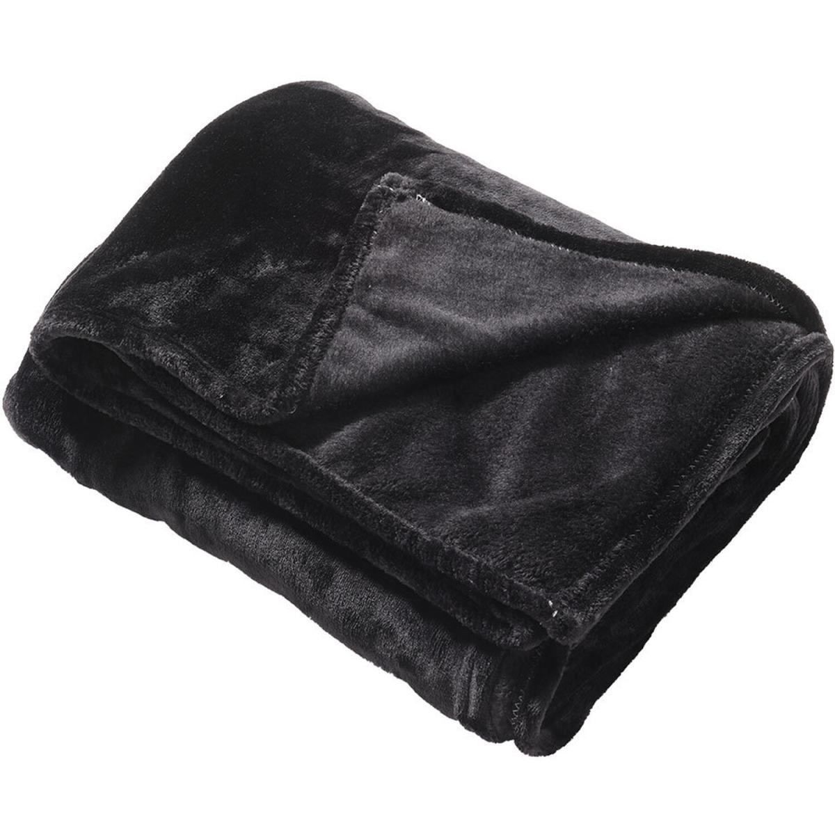Solid Soft Blankets  - Black – image 5