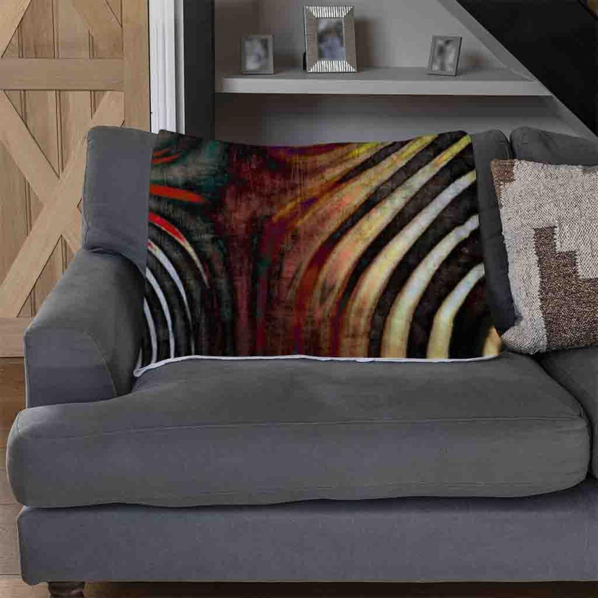 Psychedelic Print Blanket - Red – image 3