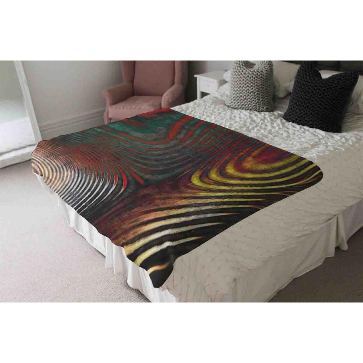 Psychedelic Print Blanket - Red – image 4