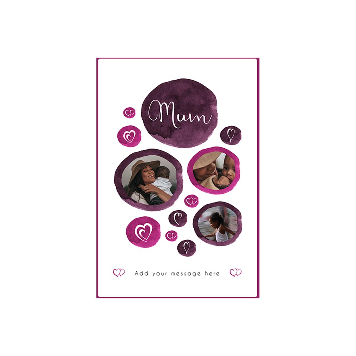 Three Photo Personalised Blanket With Text – image 1