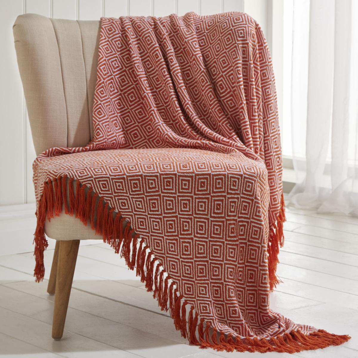 Ascot Cotton Throw - Terracotta / 130cm – image 6
