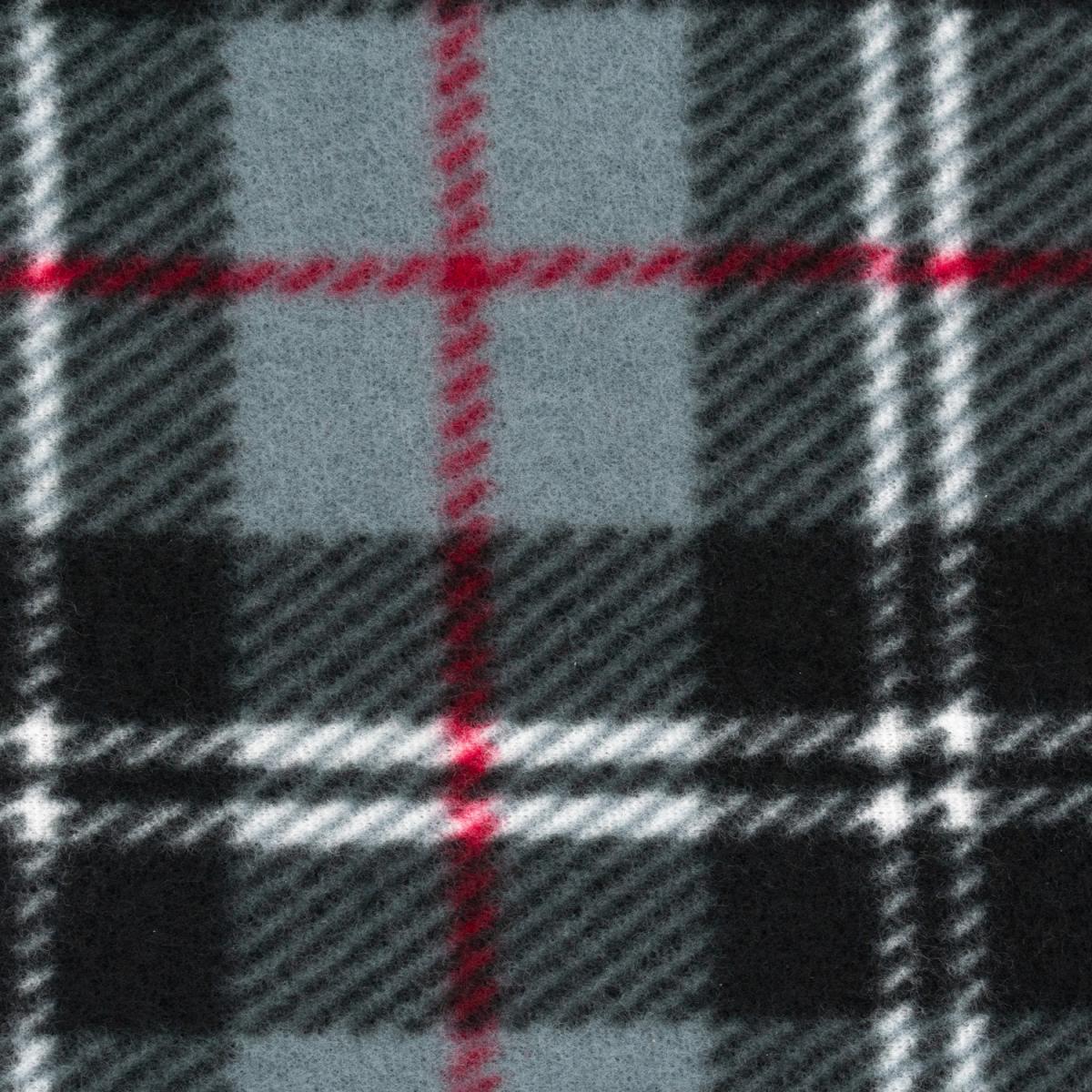 Soft Plush Classic Check Blanket Throw - Grey – image 2