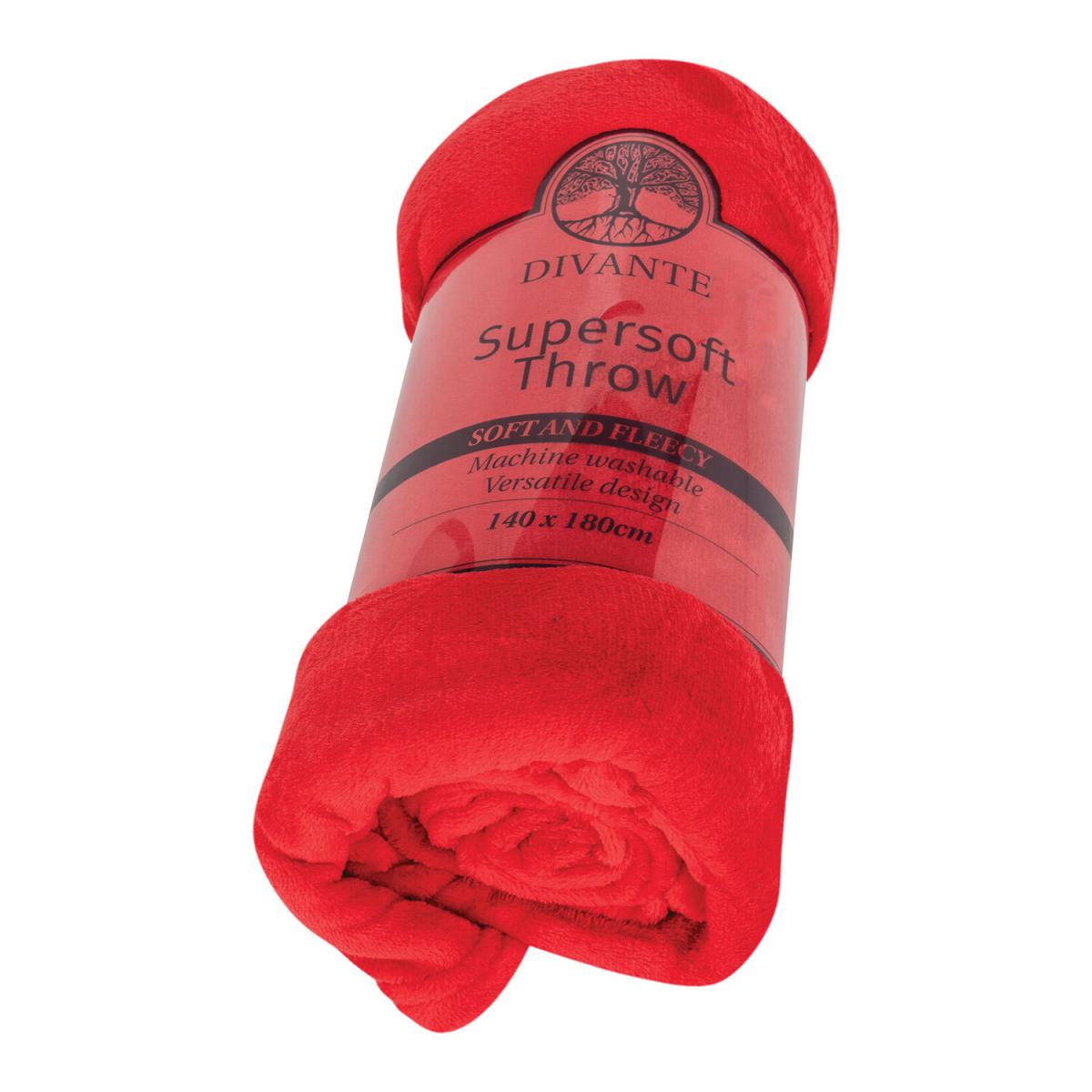 Supersoft Throw - Red / Large – image 2
