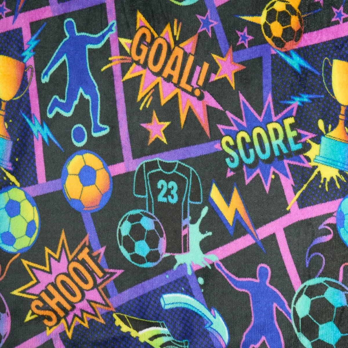 OHS Football Comic Print Fleece Throw - Multi – image 6