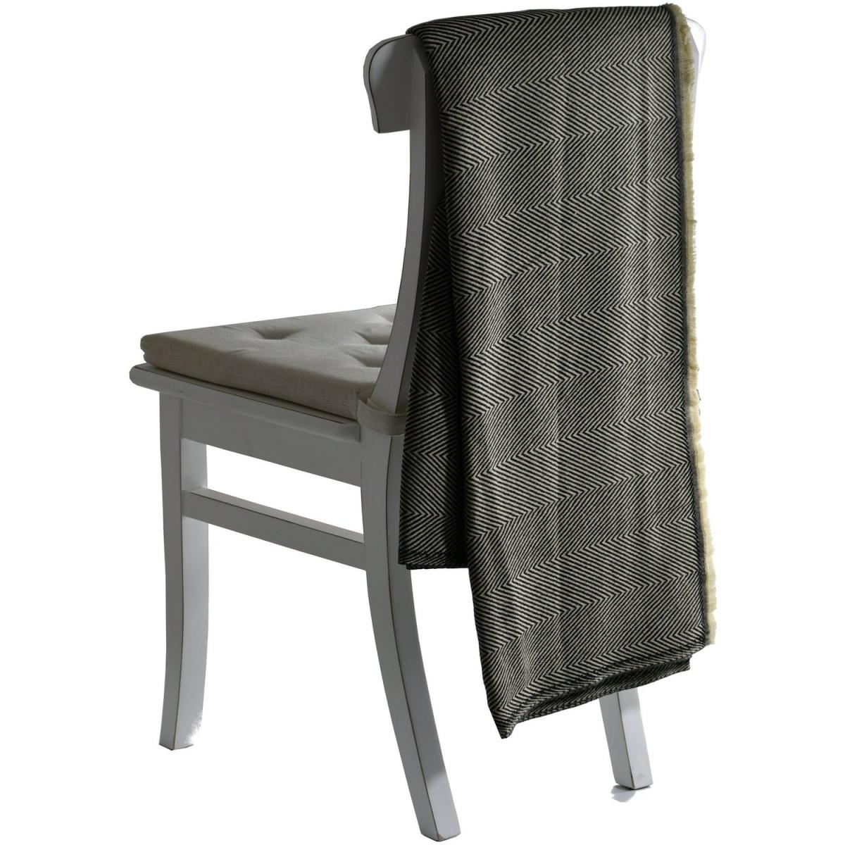Blanket Soft Woolen Blanket Cosy Blanket - Black & Beige – image 3