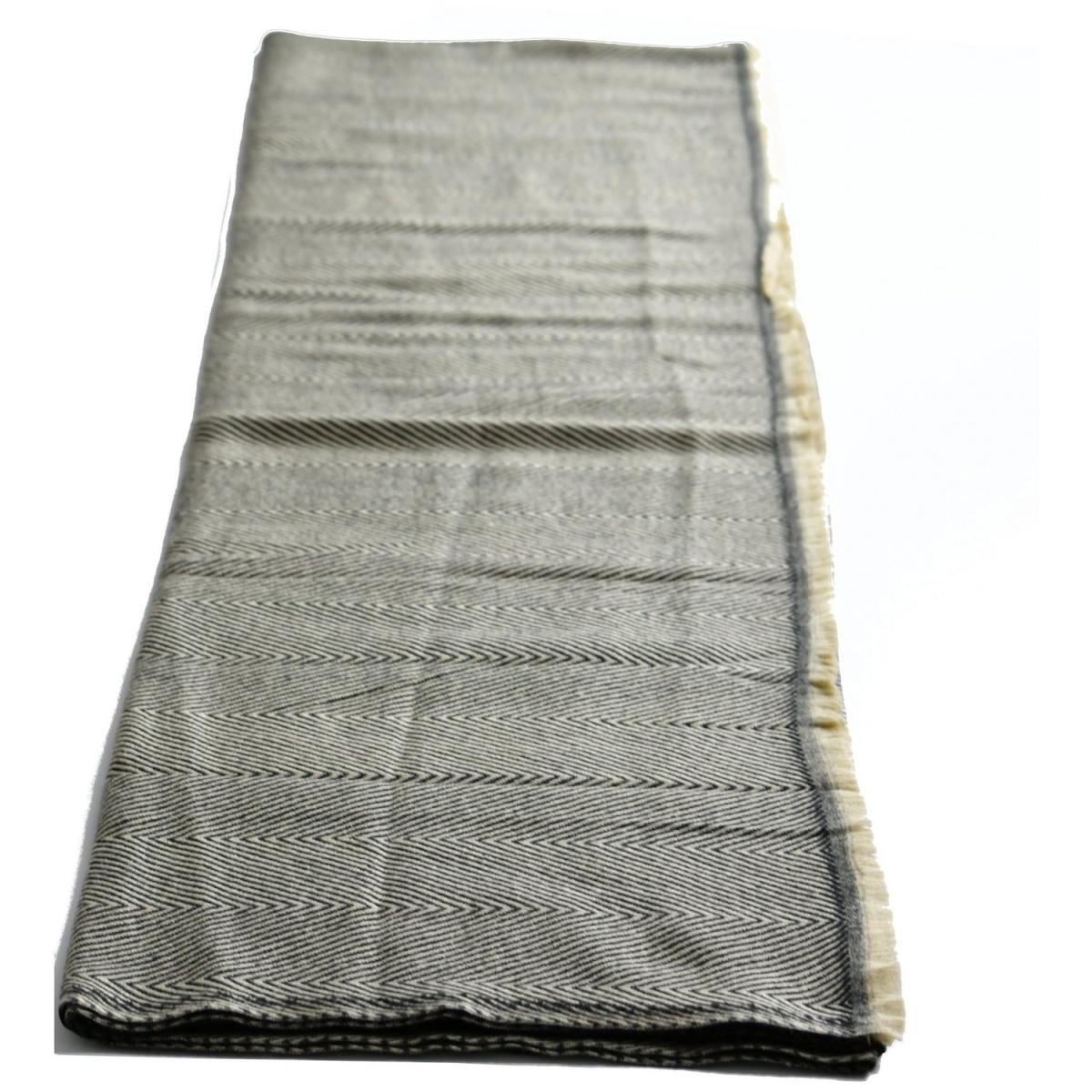 Blanket Soft Woolen Blanket Cosy Blanket - Black & Beige – image 4