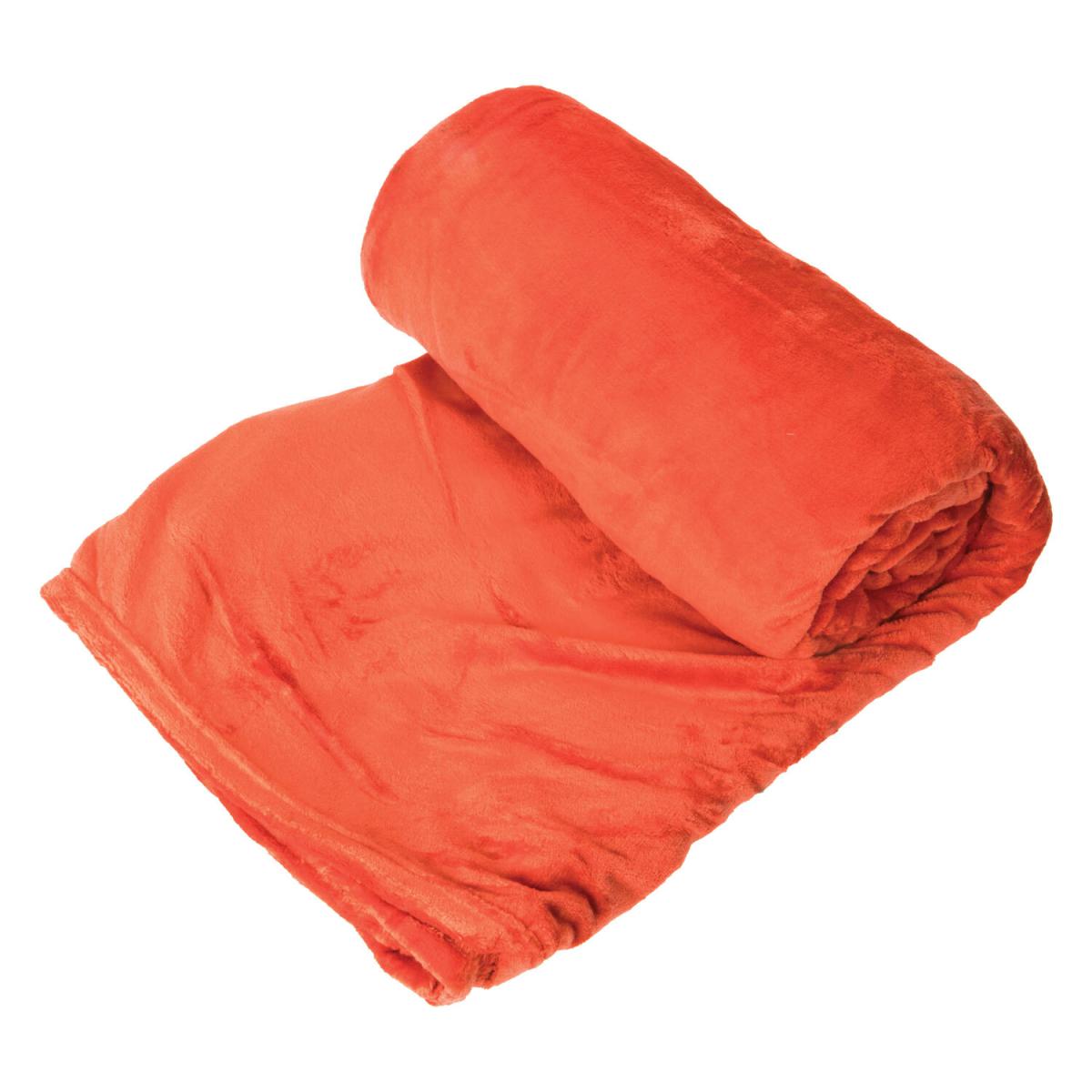 Large Super Soft Fibre Blanket - Coral – image 3