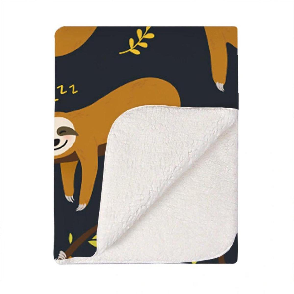 Cute Sloths Blanket - Blue – image 2