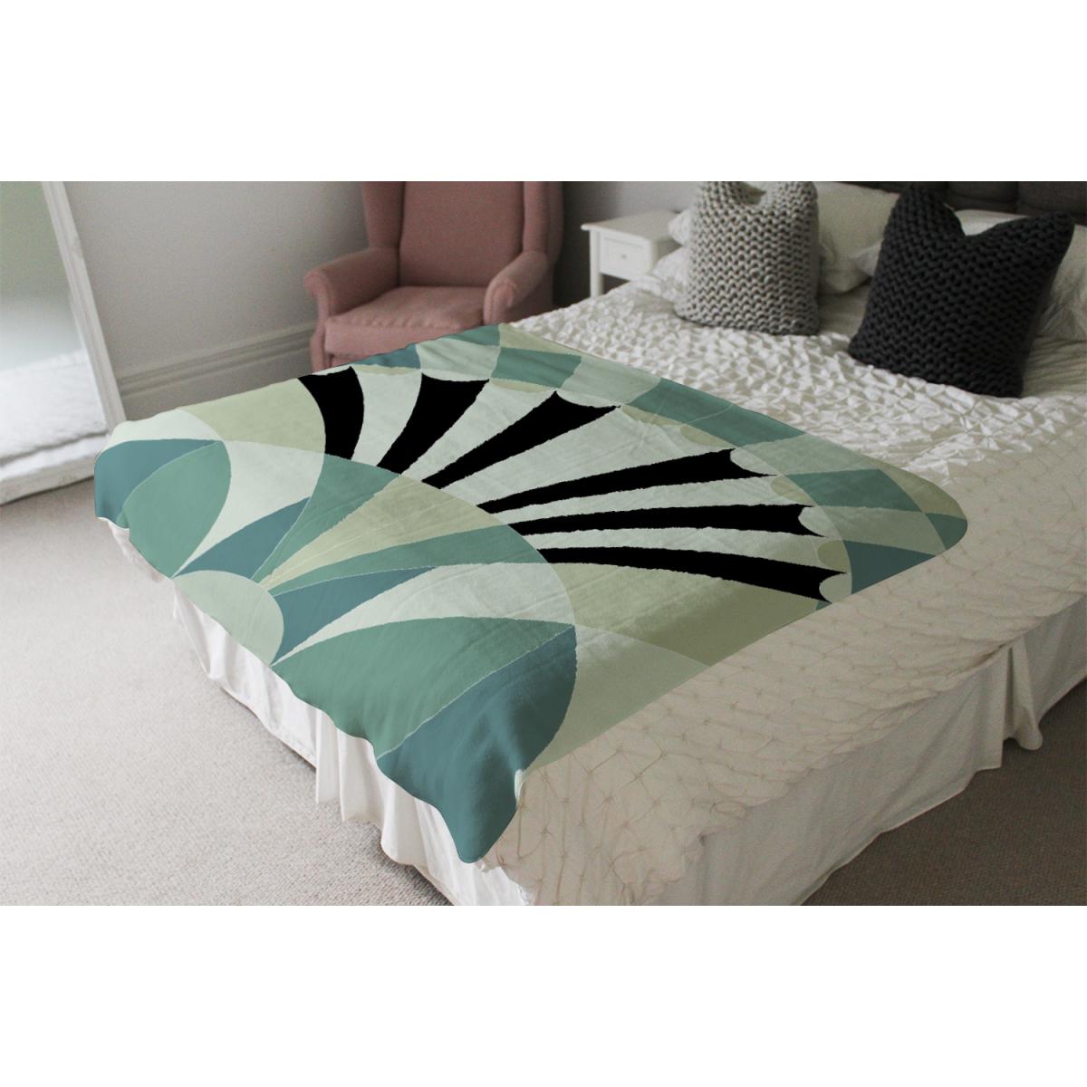 Green Geo Arches Blanket - Green – image 4