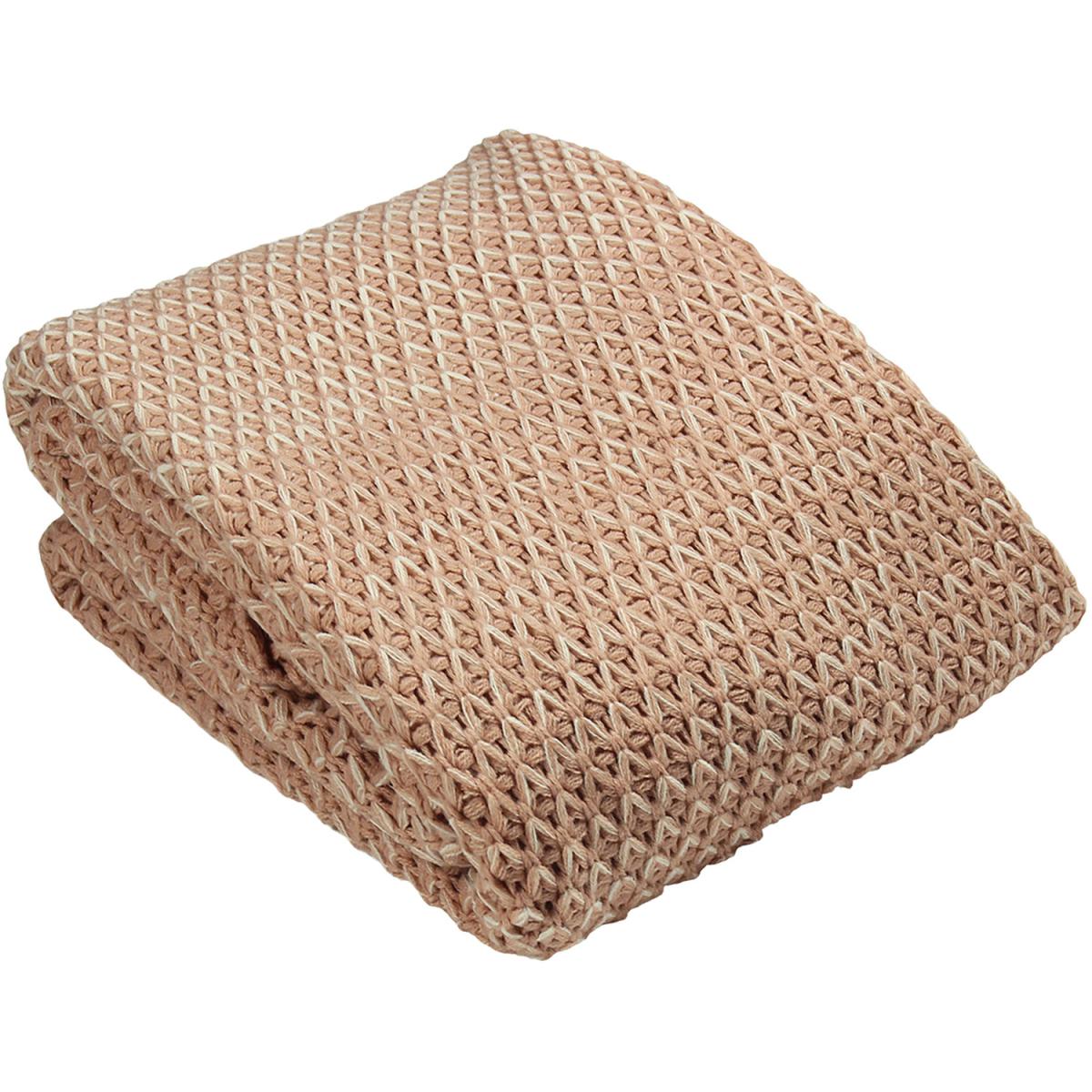 Multi-Tonal Chunky Knit Throw - Ochre – image 5