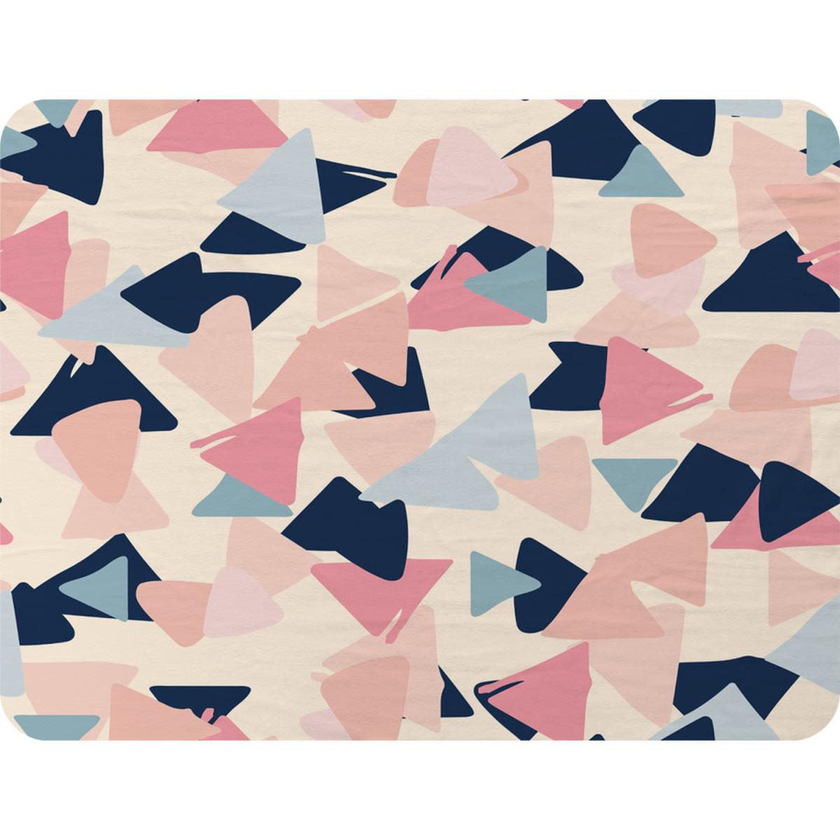 Pastel Coloured Triangles Blanket - Pink – image 2
