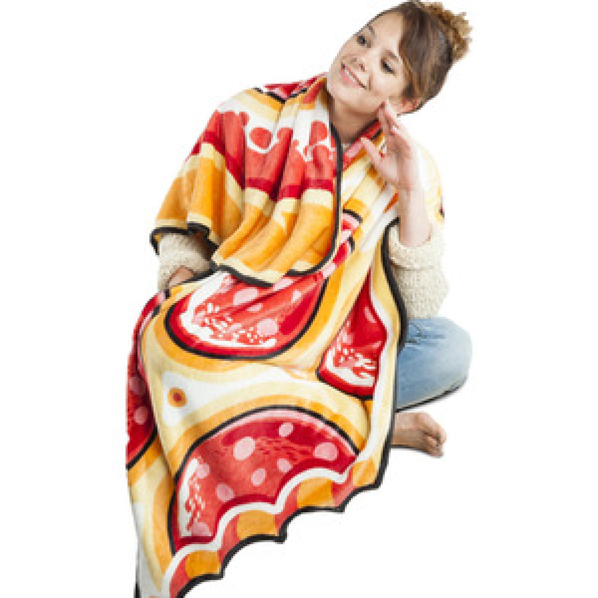Giant Pizza Fuzzy Blanket – image 4