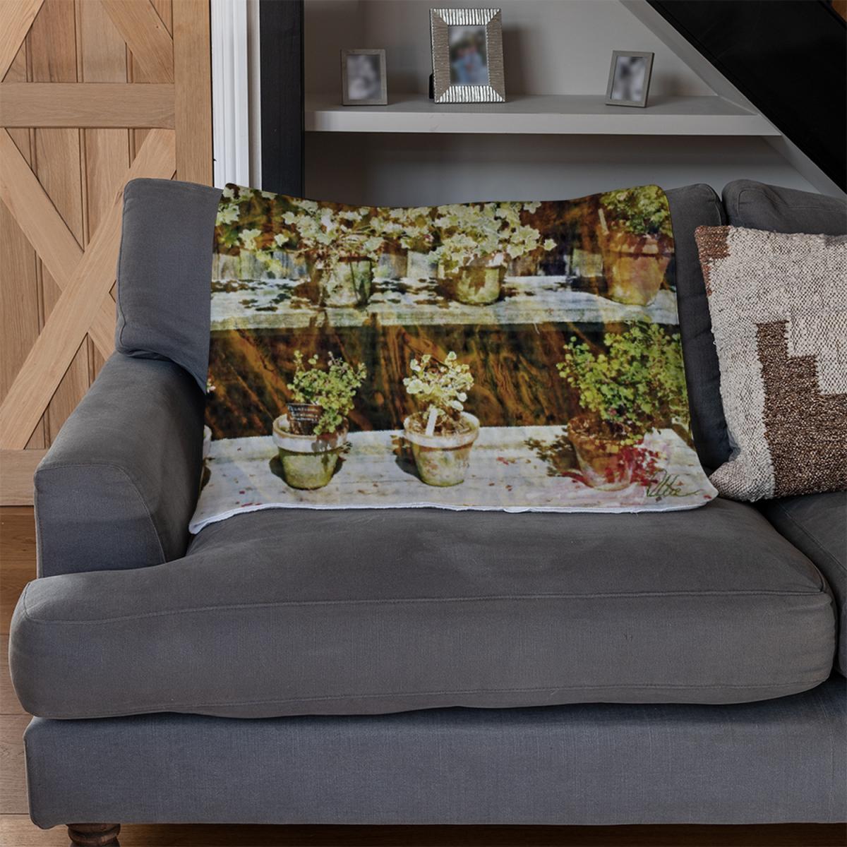 Plant Pots Blanket - Brown – image 2