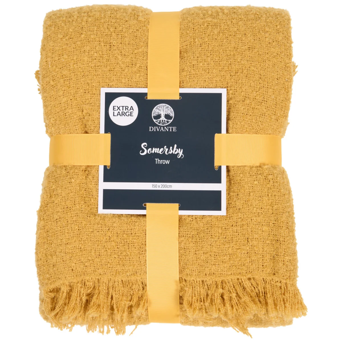 Somersby Boucle Throw - Ochre – image 2