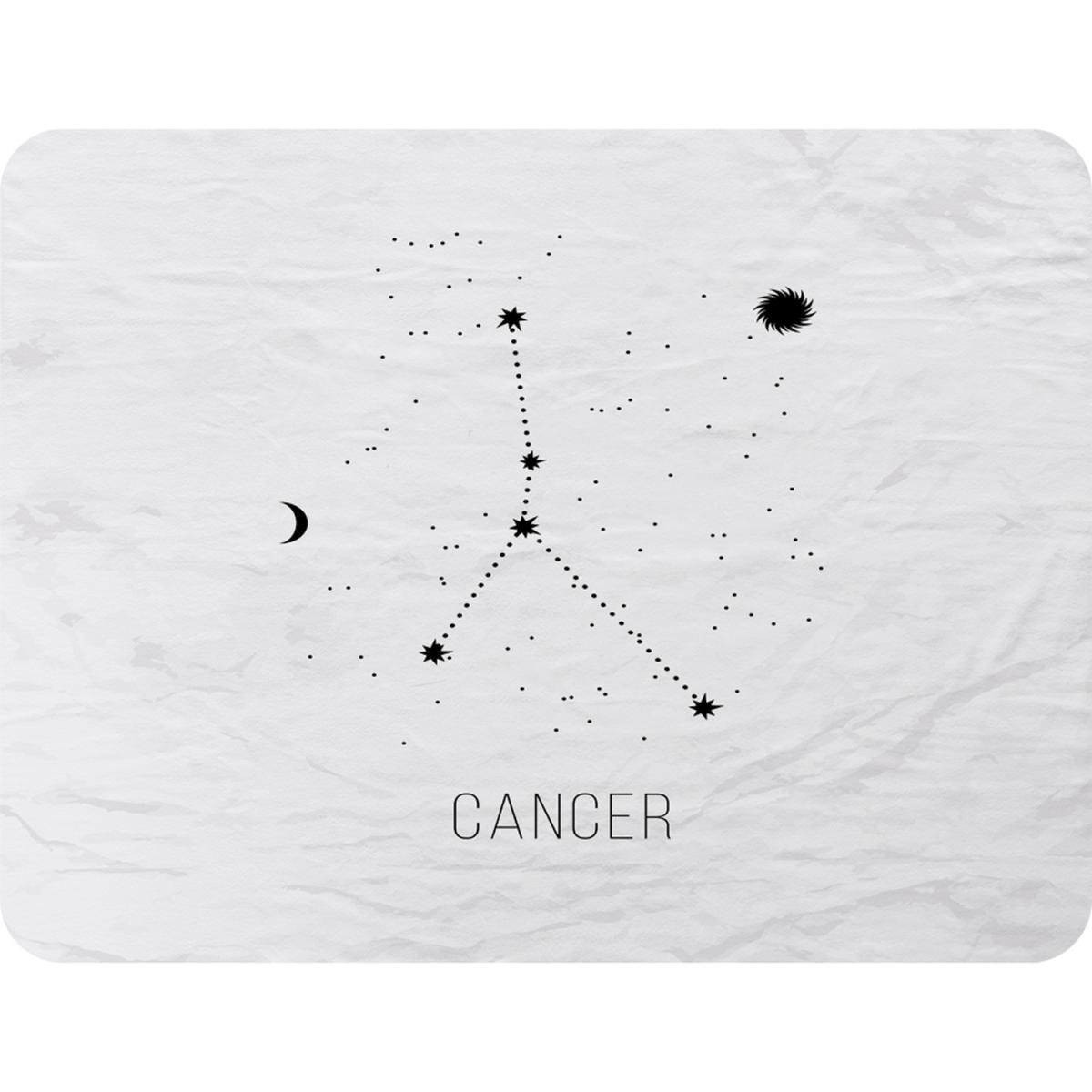Astrology Sign Cancer Soft Blanket - White – image 2