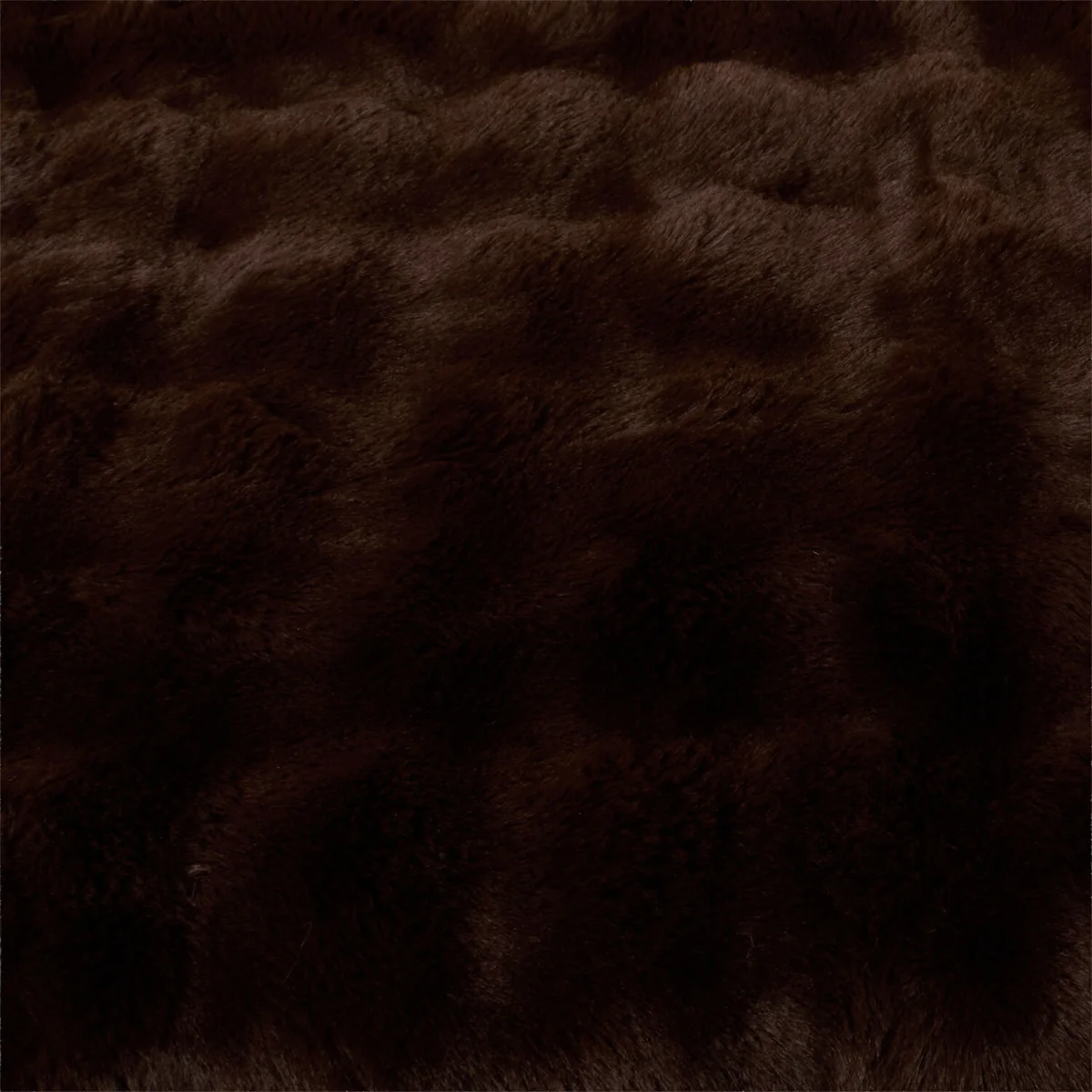 Meribel Faux Fur Plush Throw - Chocolate – image 6