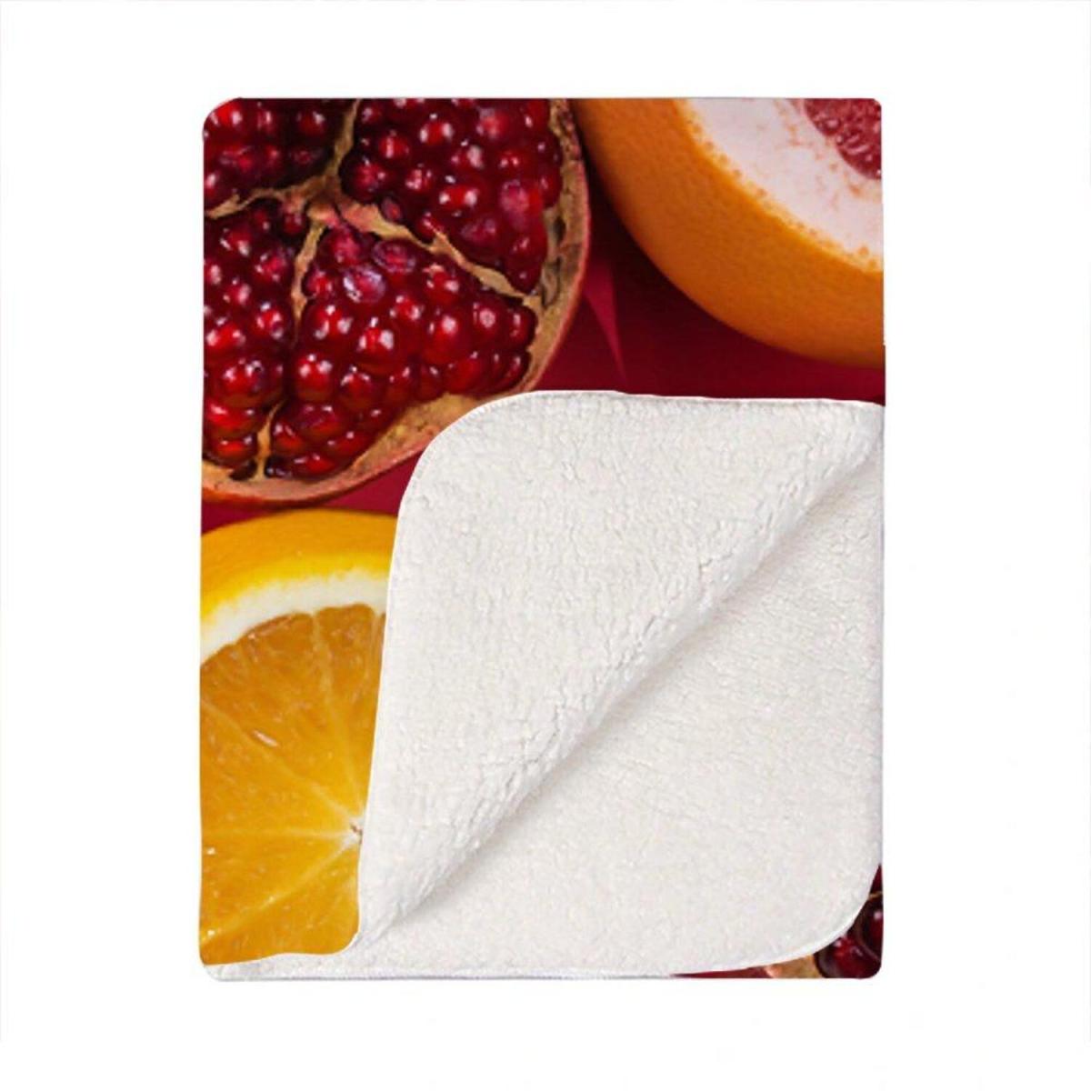 Citrus And Pomegranate Blanket - Orange – image 2
