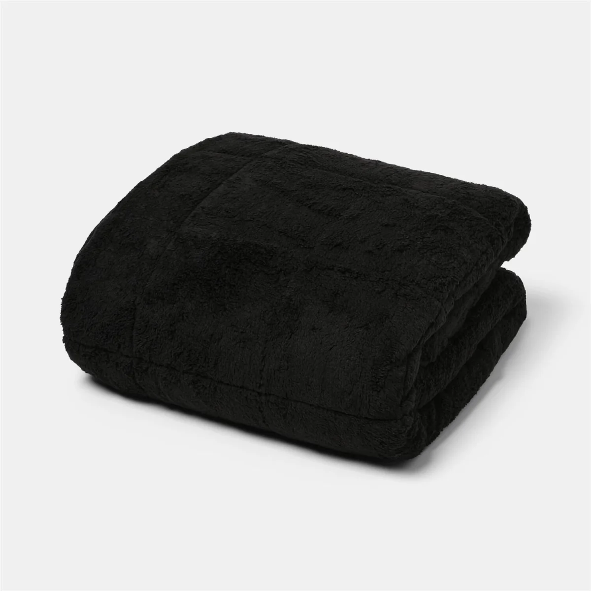 OHS Sensory Teddy Fleece 6kg Weighted Blanket - Black – image 1