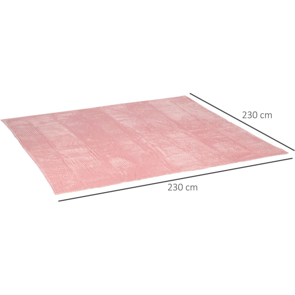 Flannel Fleece Blanket Throw Blanket for Bed - Pink / 230cm – image 3
