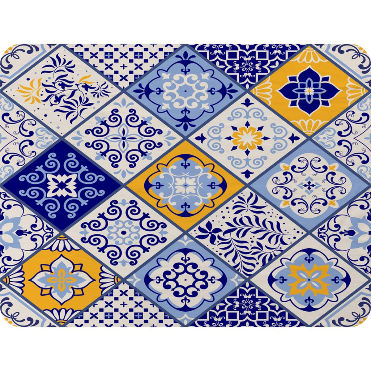 Turkish Style Azulejos Tiles Blanket - Blue – image 2