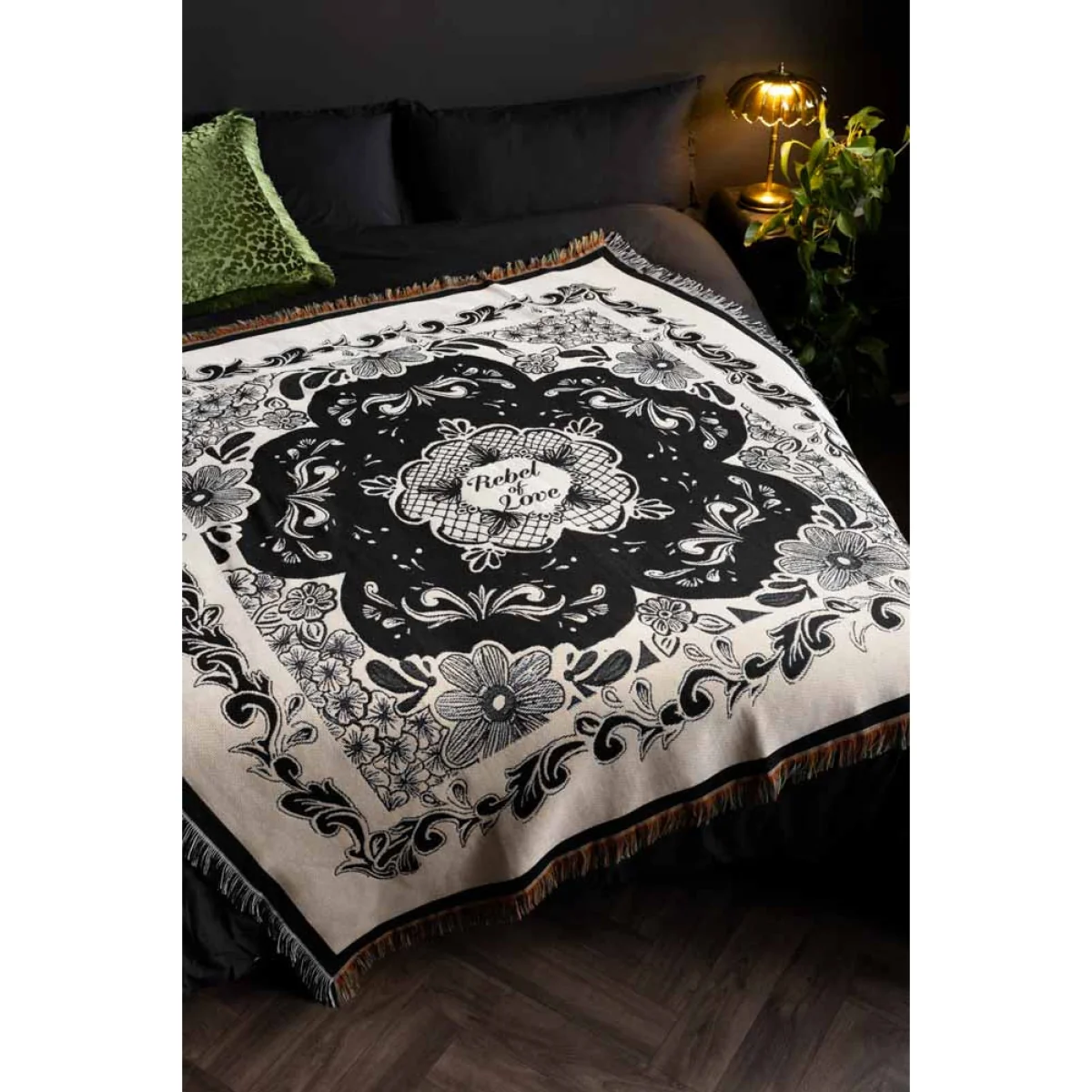 Monochrome Forever Rebel Woven Throw – image 2