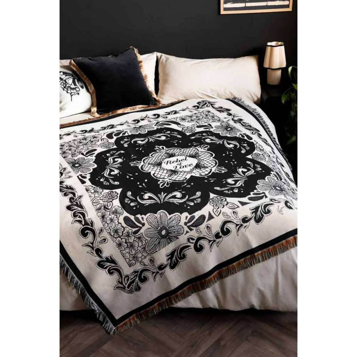 Monochrome Forever Rebel Woven Throw – image 5