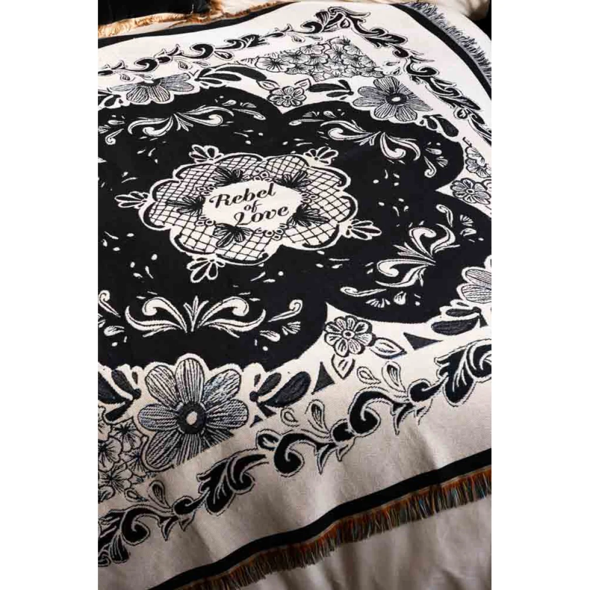 Monochrome Forever Rebel Woven Throw – image 6