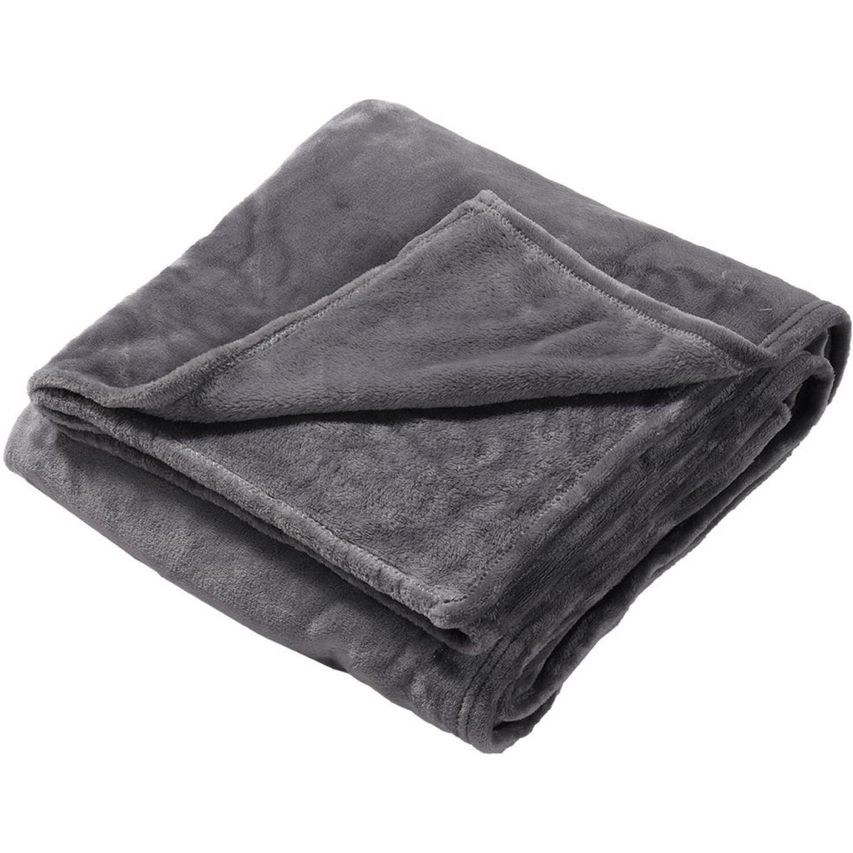 Luxury Shaggy Flannel Fleece Throw Blanket  - Grey – image 5