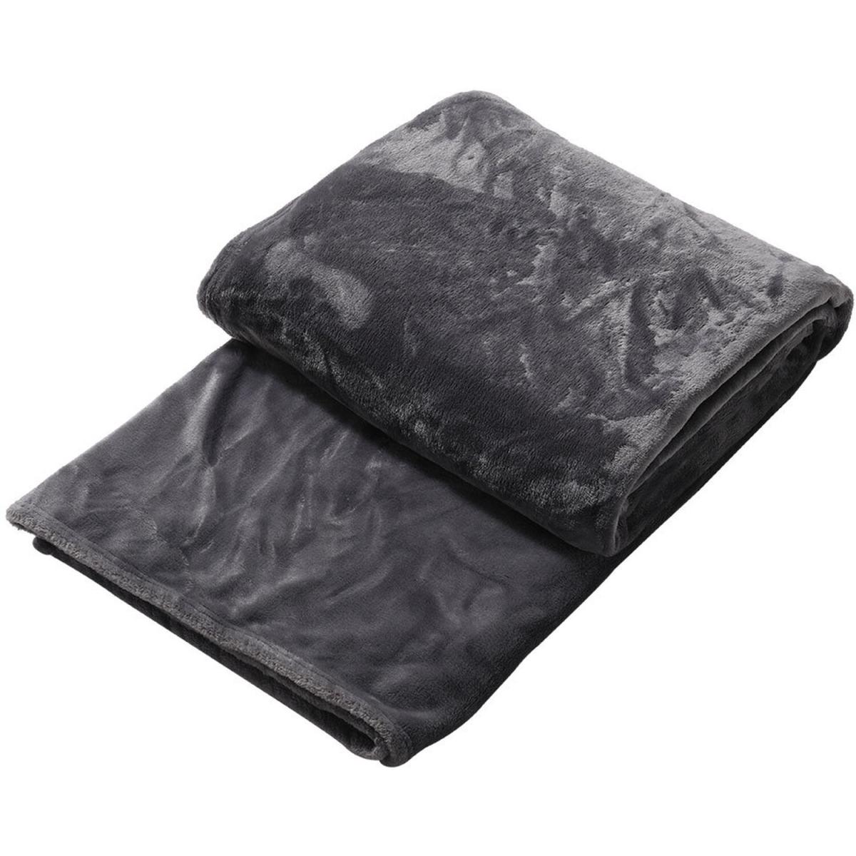 Luxury Shaggy Flannel Fleece Throw Blanket  - Grey – image 7