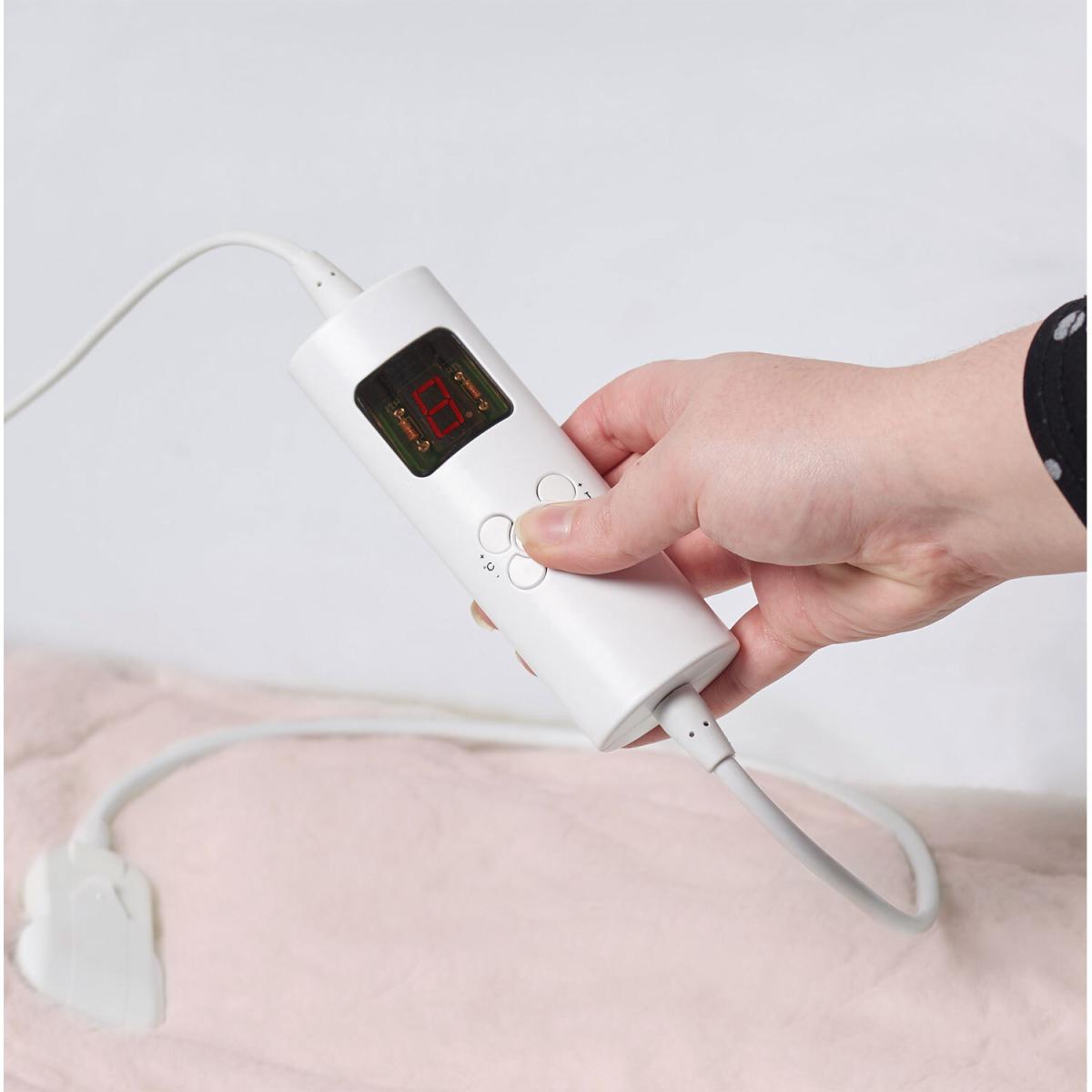 Rabbit Faux Fur Electric Blanket - Blush – image 3