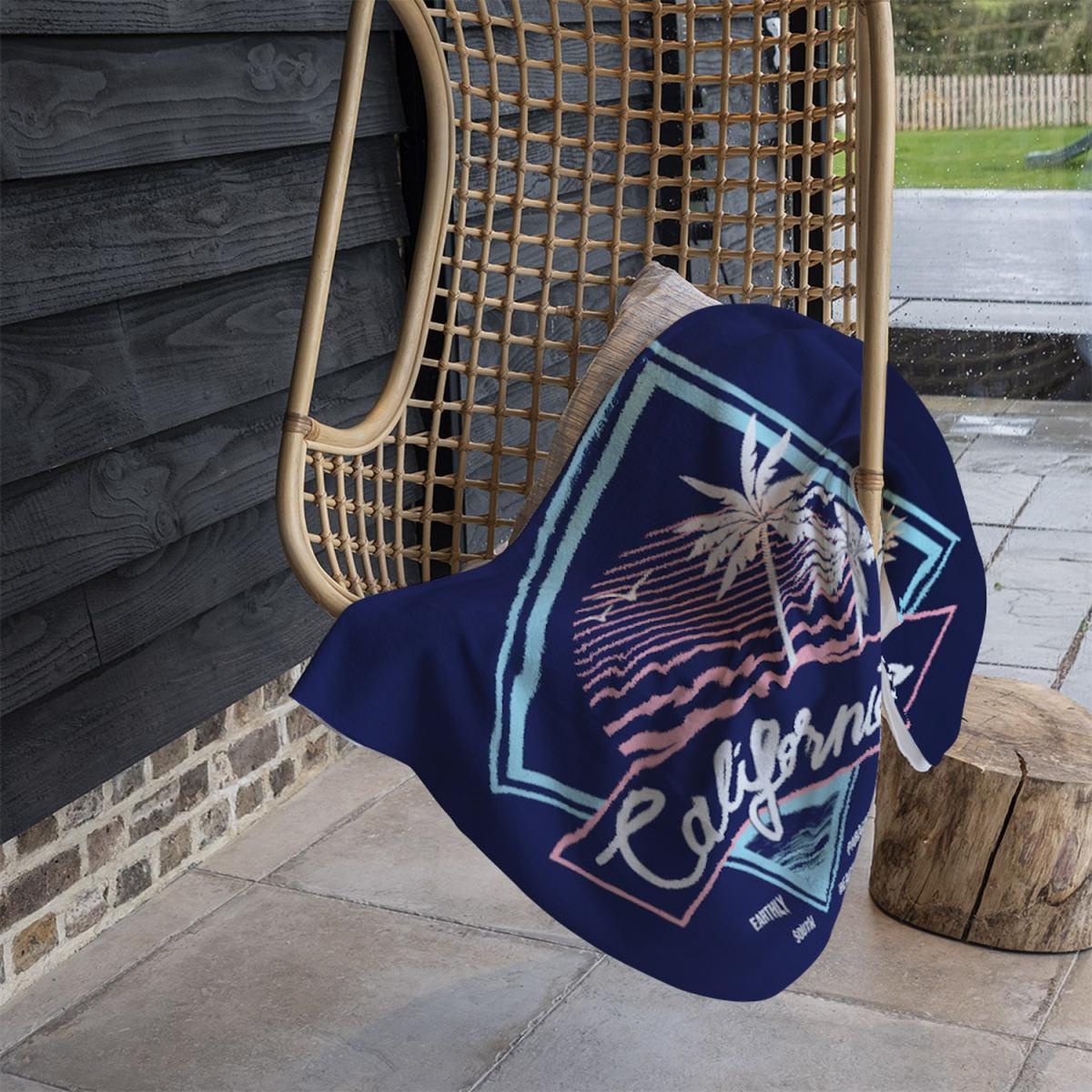 Neon California Blanket - Blue – image 1