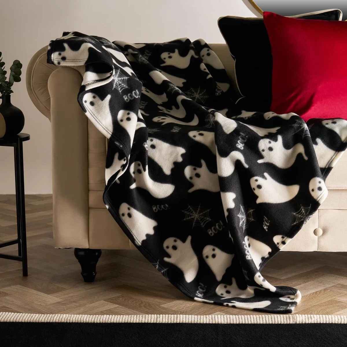OHS Ghost Fleece Throw - Black – image 1