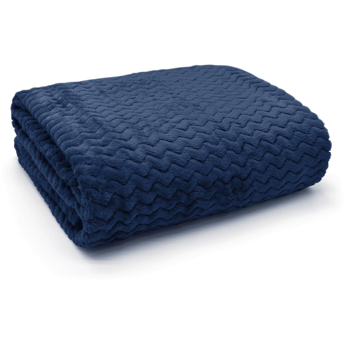 Snug Soft Chevron Patterned Blanket Mink Throw - Orange / 127x152 – image 7