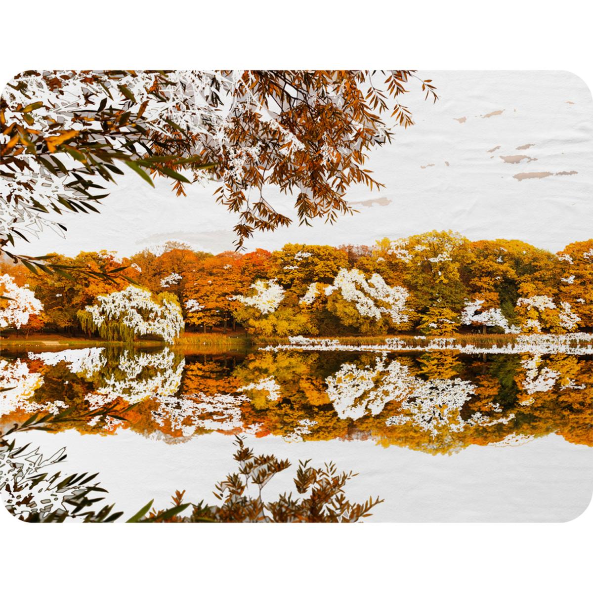 Autumn Lake Blanket - Orange – image 2